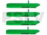  LXT1202-SP Lynx Main Blade 120 mm Bullet Pro Green 2 sets Trex150  